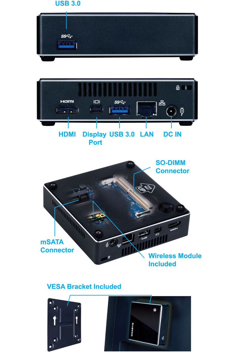 [CES 2014] Trên tay máy tính nhỏ gọn Gigabyte BRIX Pro