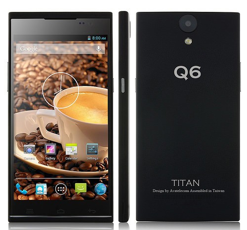 Titan Q6 - smartphone chip khủng, màn hình 5,5 inch 