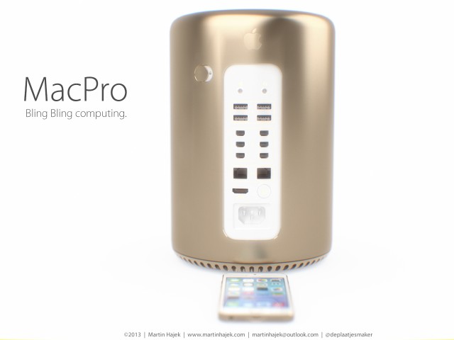 Ngắm chiếc Mac Pro 2013 màu vàng