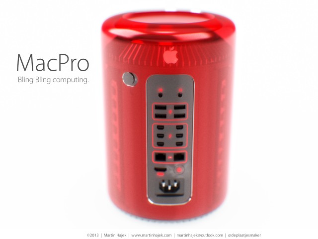 Ngắm chiếc Mac Pro 2013 màu vàng