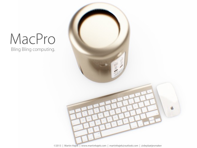 Ngắm chiếc Mac Pro 2013 màu vàng