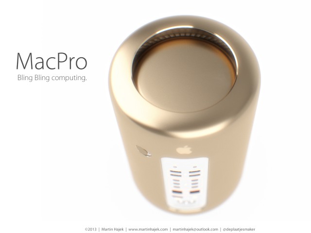 Ngắm chiếc Mac Pro 2013 màu vàng