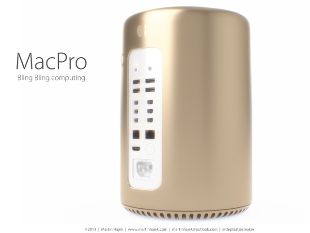 Ngắm chiếc Mac Pro 2013 màu vàng