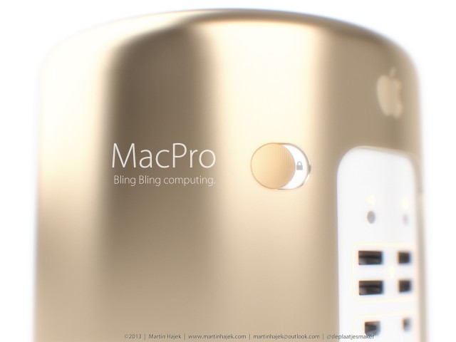 Ngắm chiếc Mac Pro 2013 màu vàng